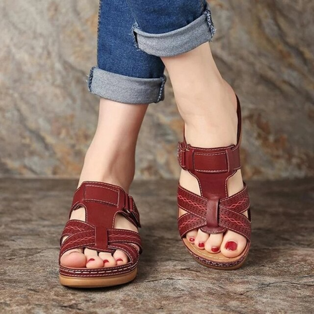 Sandali ortopedici da donna estivi con plantare morbido, sandali da Sandali ortopedici da donna estivi con plantare morbido, sandali da
